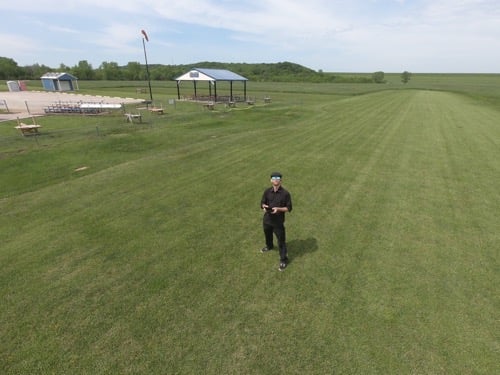 Aerial view of Owner and Pilot Clint White